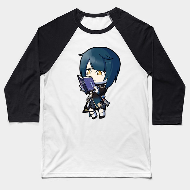 Chibi Xingqiu - Genshin Impact Baseball T-Shirt by MangaXai